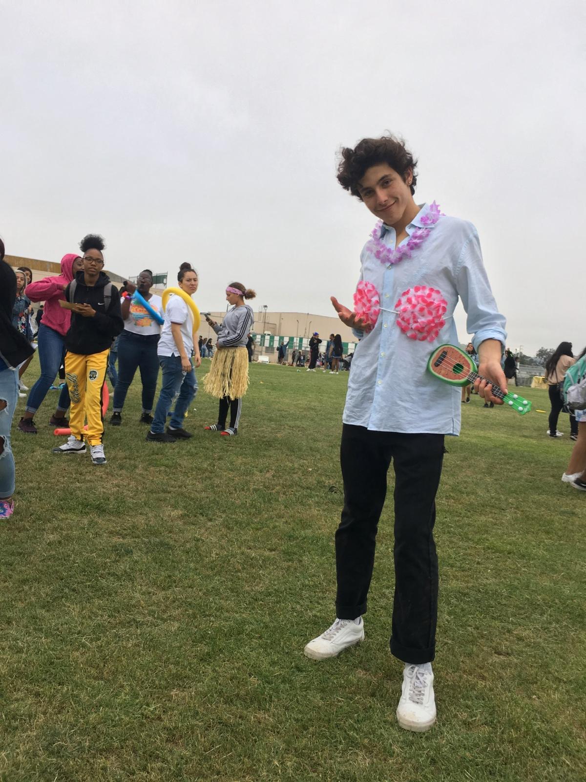 Young Gavriel at a school event